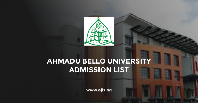Ahmadu Bello University Admission List