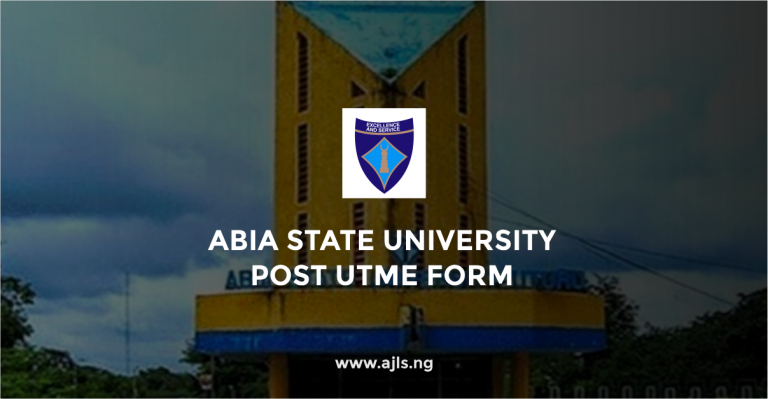 Abia State University Post-UTME Form