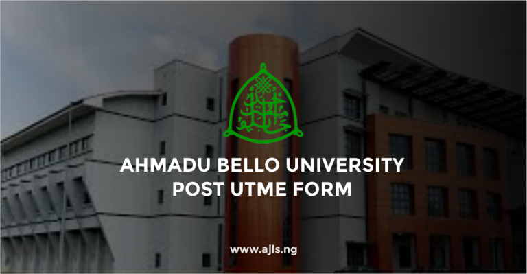 Ahmadu Bello University Post-UTME Form