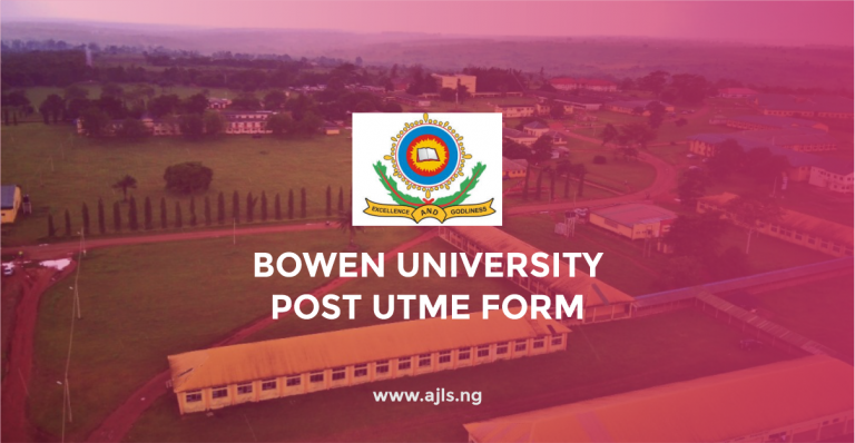 Bowen University Post-UTME Form