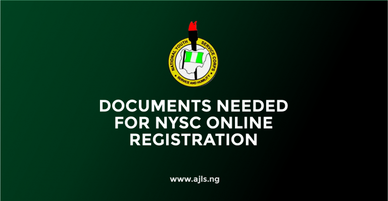 Documents Needed For NYSC Online Registration