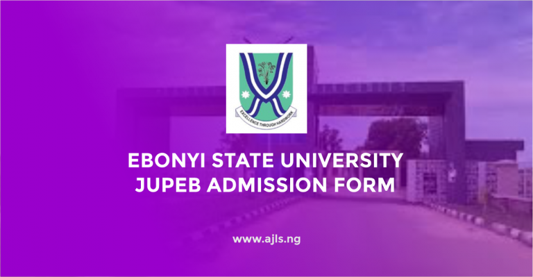 Ebonyi State University JUPEB Admission Form