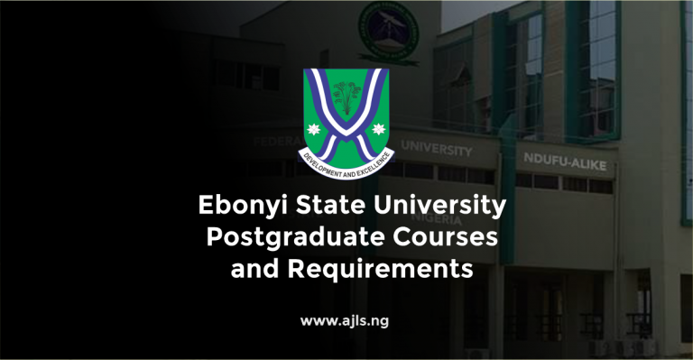 EBSU Postgraduate Courses