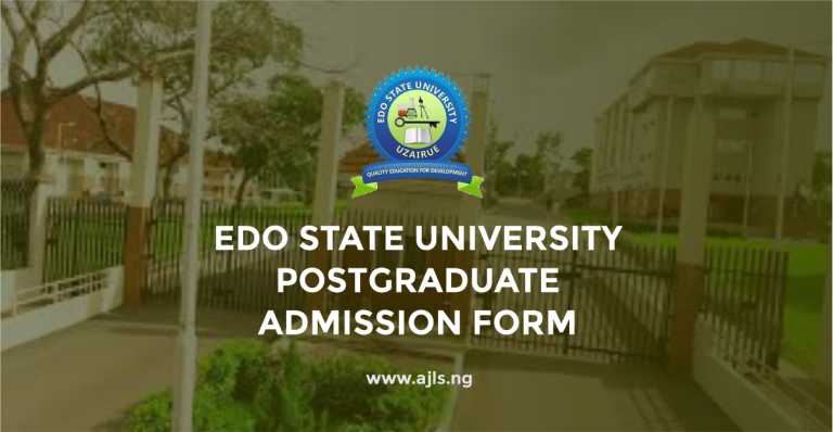 Edo State University Postgraduate Admission Form