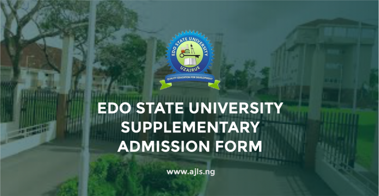 Edo State University Supplementary Admission Form