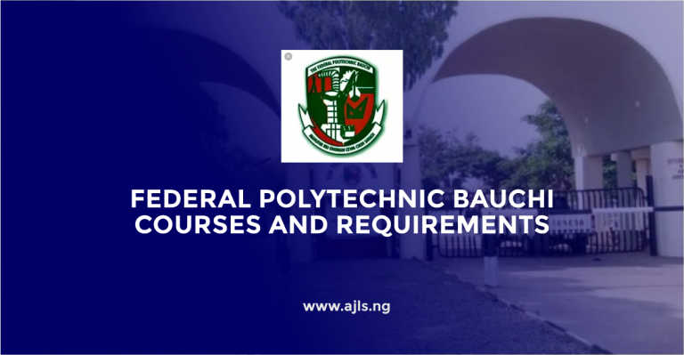 Federal Polytechnic Bauchi Courses