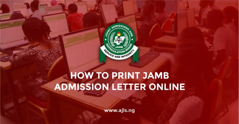 How to Print JAMB Admission Letter Online