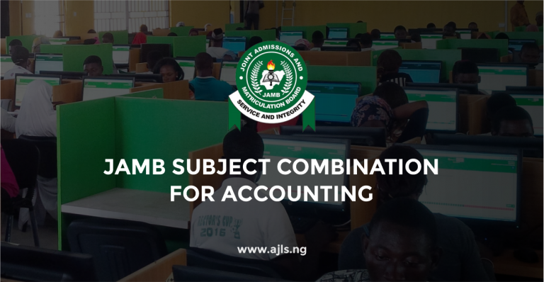 JAMB Subject Combination for Accounting