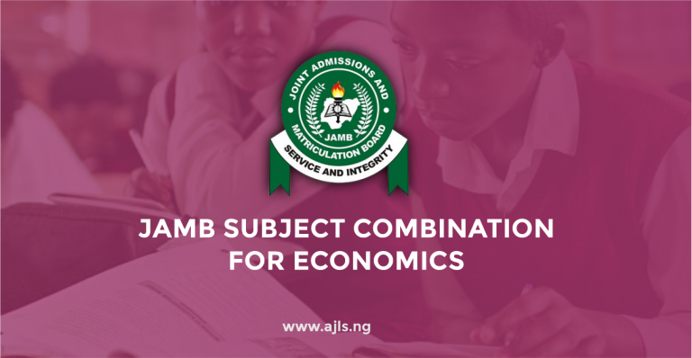 JAMB Subject Combination for Economics