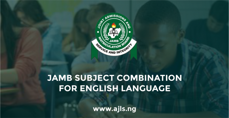 JAMB Subject Combination for English Language