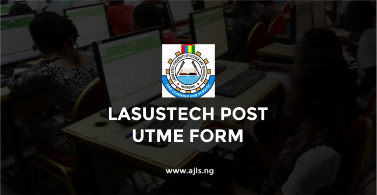 LASUSTECH Post UTME Form