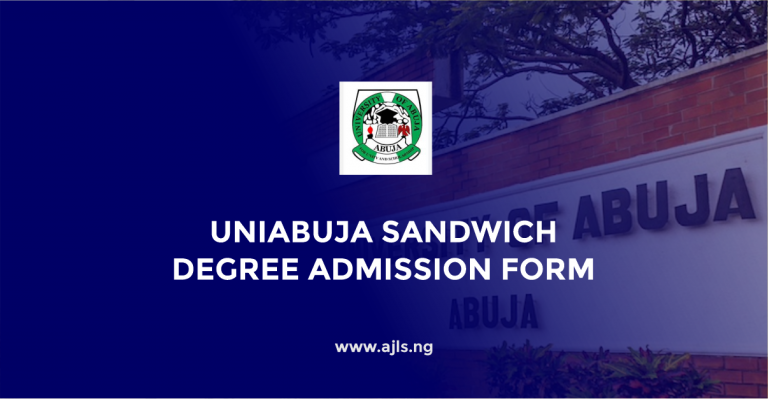 UNIABUJA Sandwich Degree Admission Form