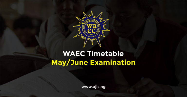 WAEC Timetable