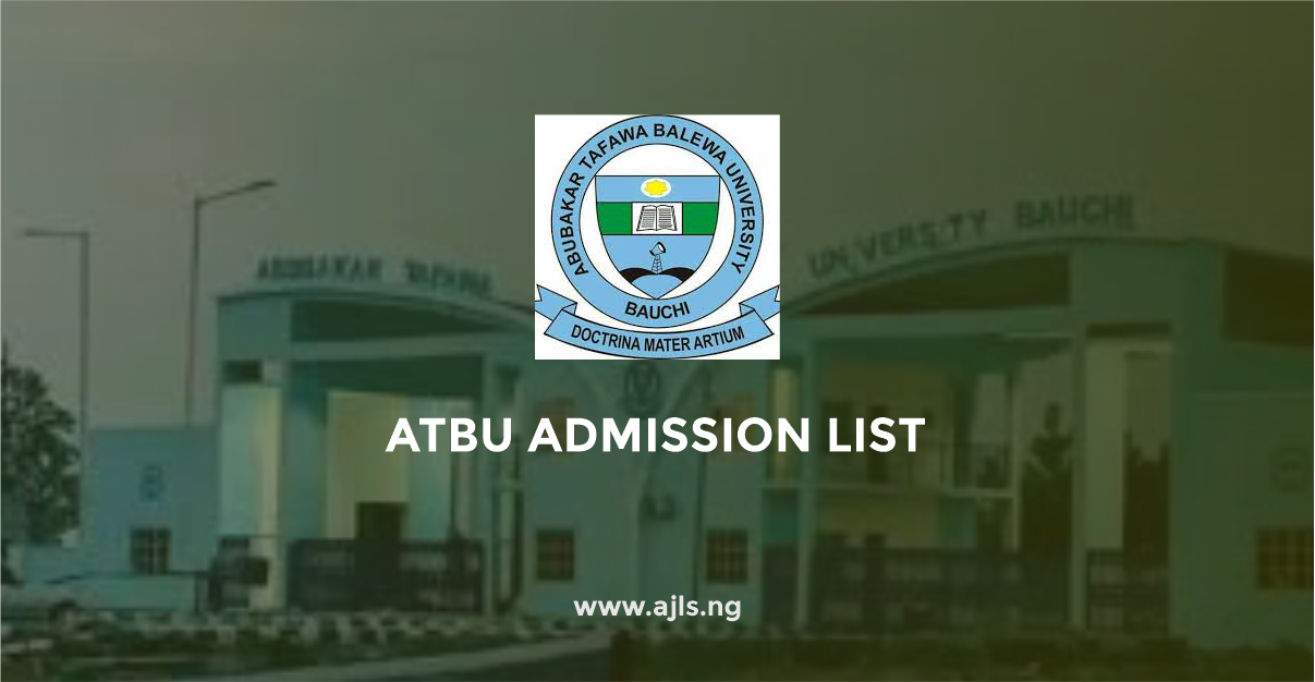 ATBU Admission List