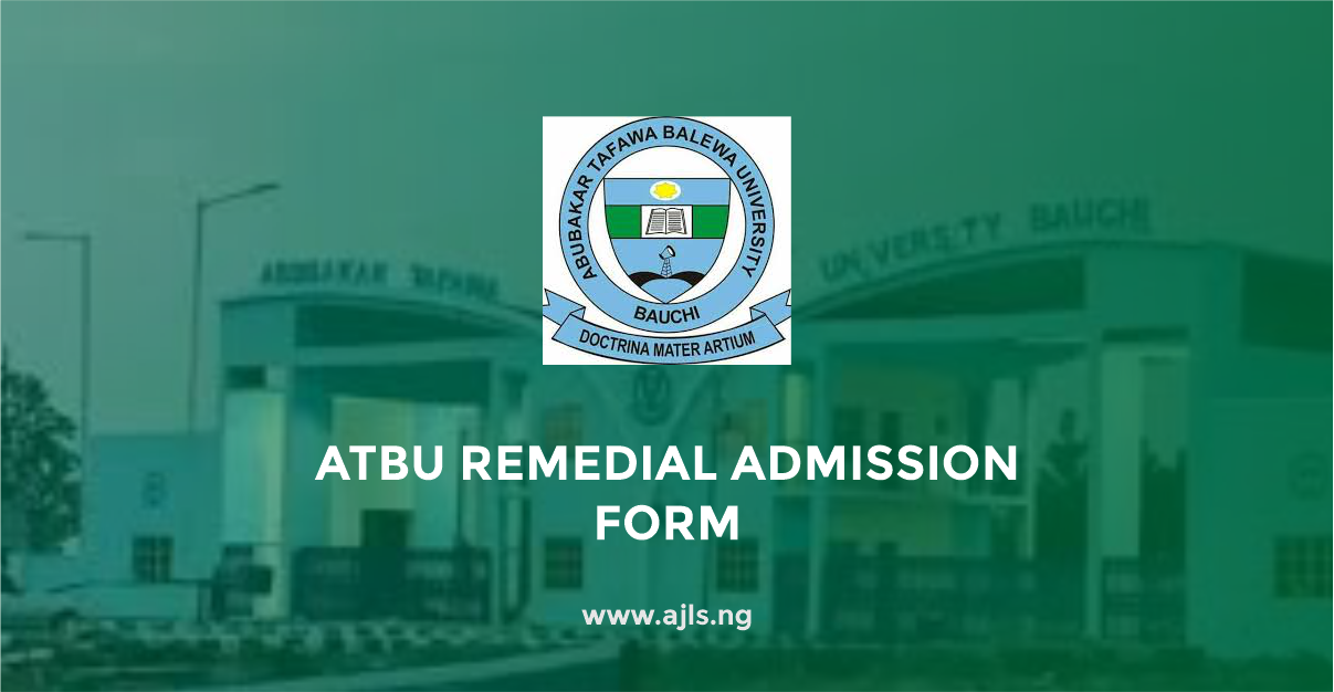 ATBU Remedial Admission Form