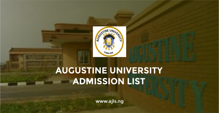 Augustine University Admission List