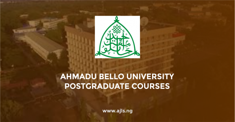 Ahmadu Bello University Postgraduate Courses