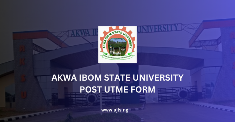 Akwa Ibom State University Post-UTME Form