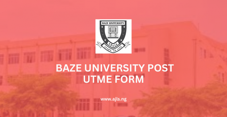 Baze University Post UTME Form