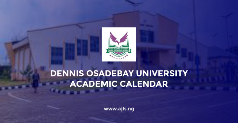 Dennis Osadebay University Academic Calendar