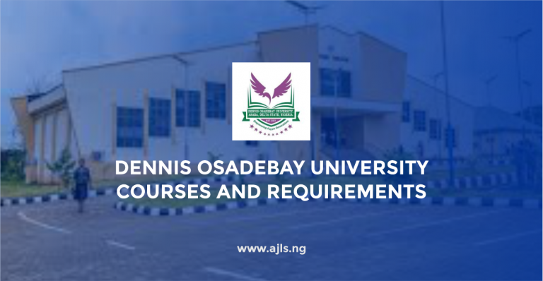 Dennis Osadebay University Courses