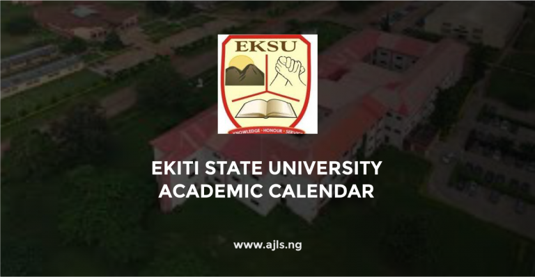 Ekiti State University Academic Calendar