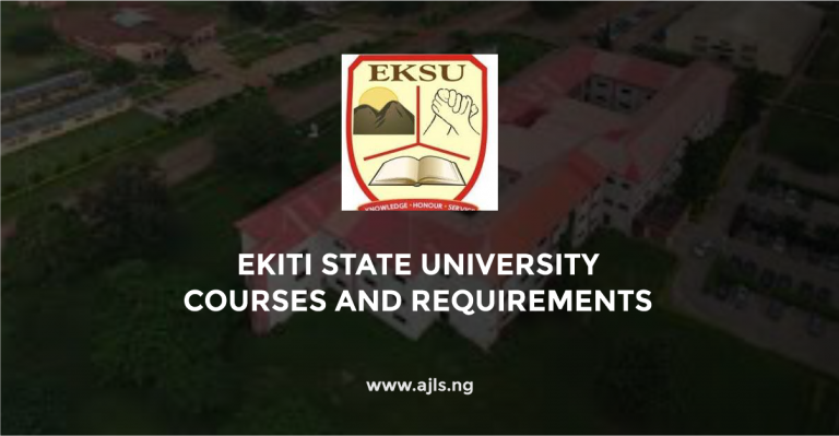 Ekiti State University Courses
