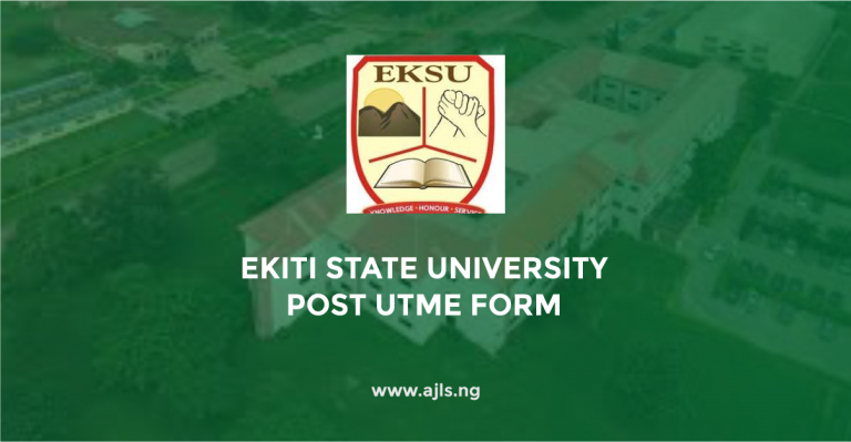 Ekiti State University Post-UTME Form