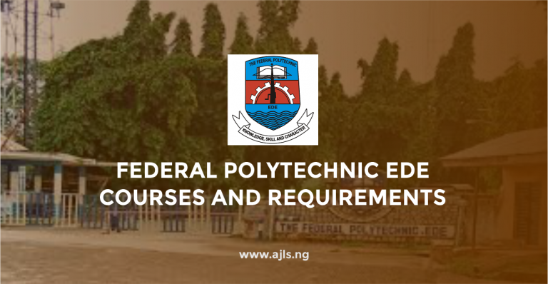 Federal Polytechnic Ede Courses