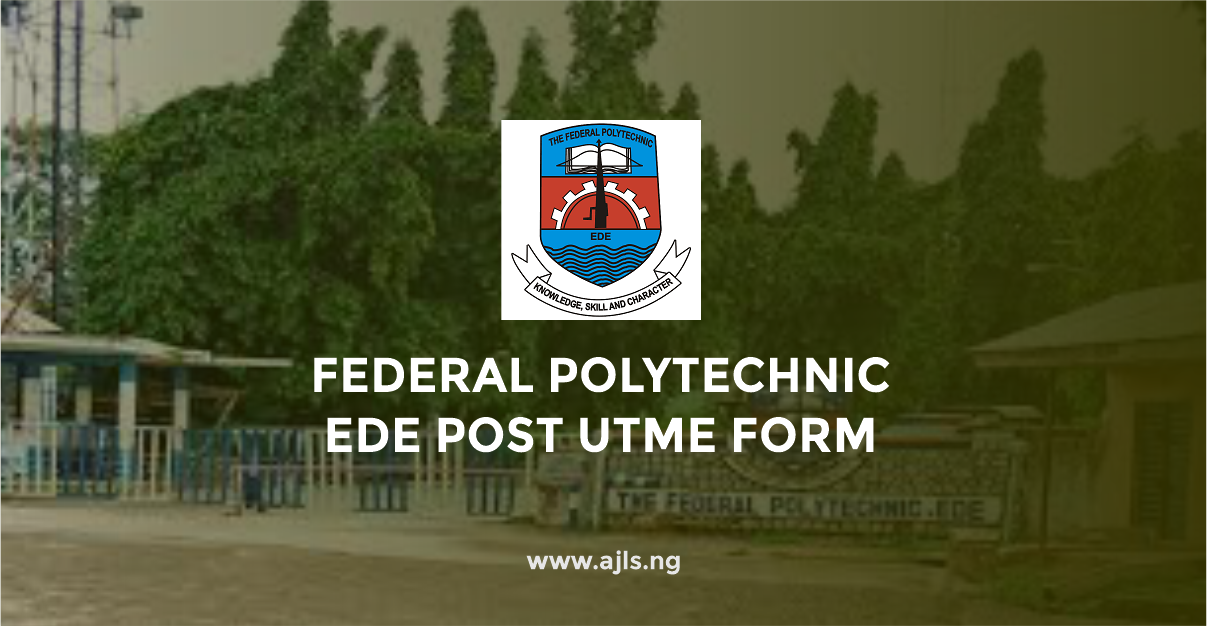 Federal Polytechnic Ede Post UTME Form