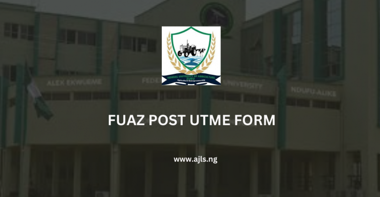 FUAZ Post-UTME Form