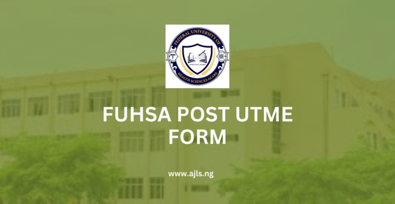 FUHSA Post UTME Form