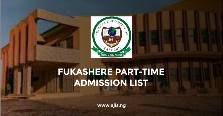 FUKASHERE Part-Time Admission List