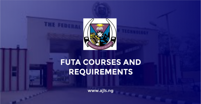 FUTA Courses And Requirements