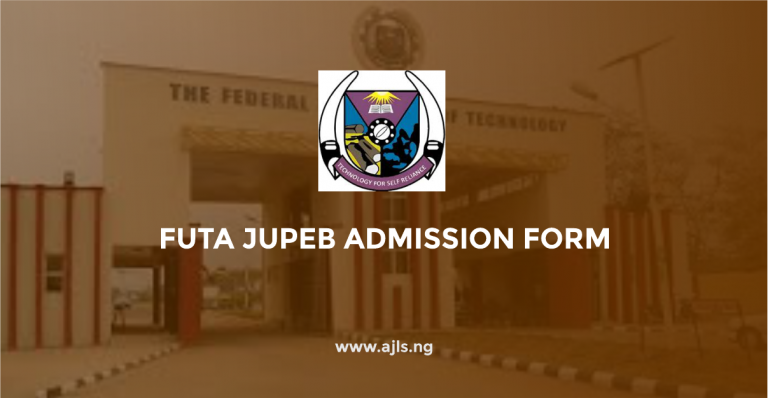 FUTA JUPEB Admission Form