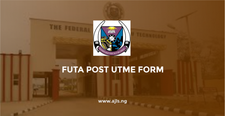 FUTA Post UTME Form