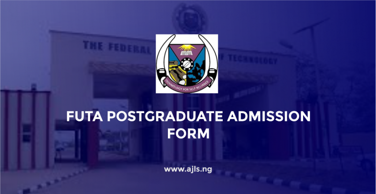 FUTA Postgraduate Admission Form