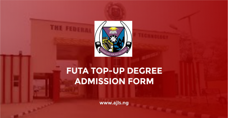 FUTA Top-Up Degree Admission Form
