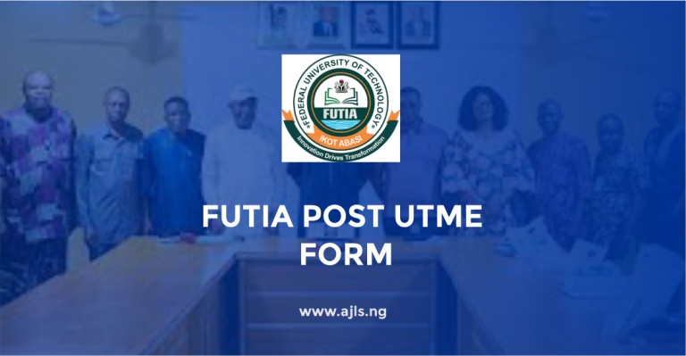 FUTIA Post UTME Form
