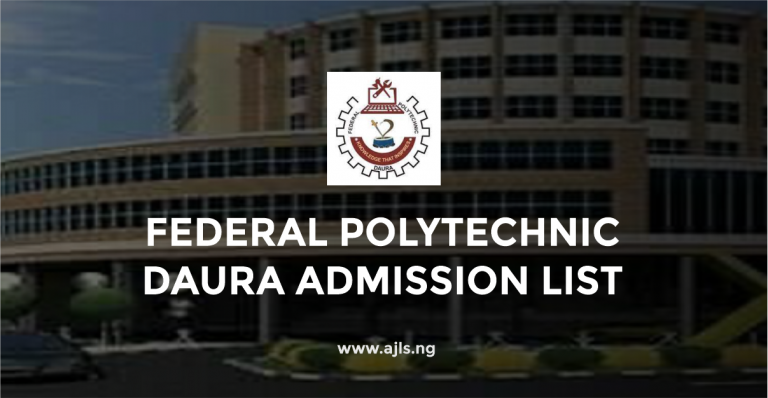 Federal Polytechnic Daura Admission List