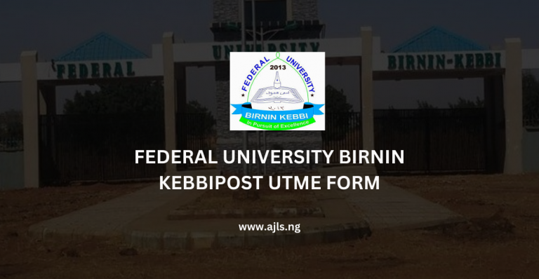 Federal University Birnin Kebbi Post-UTME Form