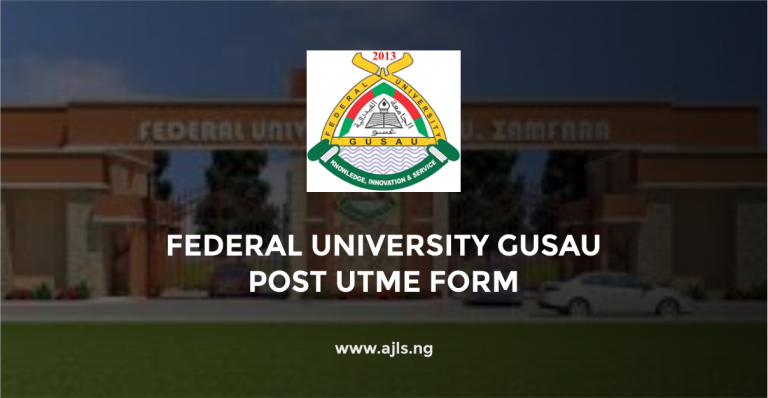 Federal University Gusau Post-UTME Form