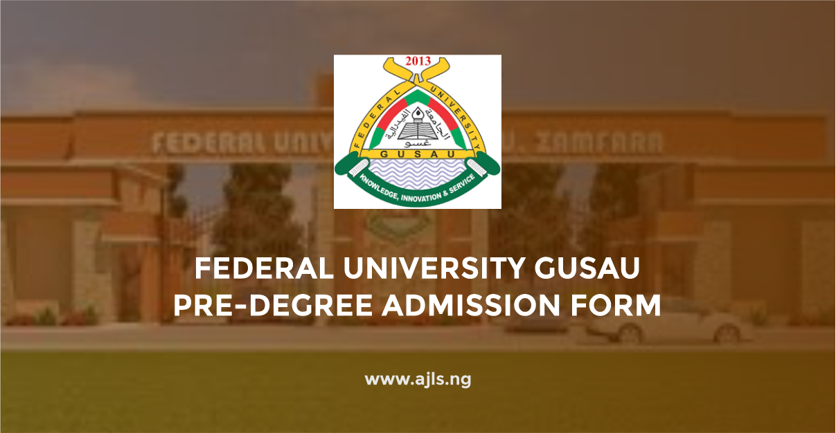 Federal University Gusau Pre-Degree Admission Form