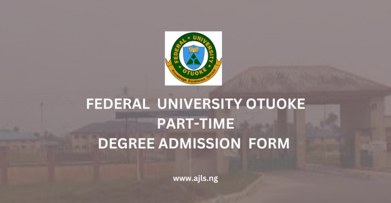 FUOTUOKE Part-Time Degree Admission Form