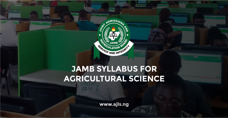 JAMB Syllabus for Agricultural Science