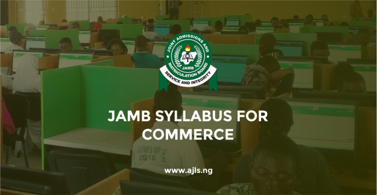 JAMB Syllabus for Commerce