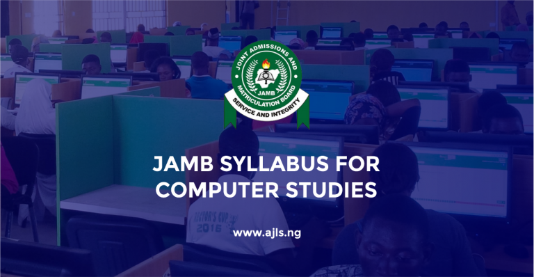 JAMB Syllabus For Computer Studies