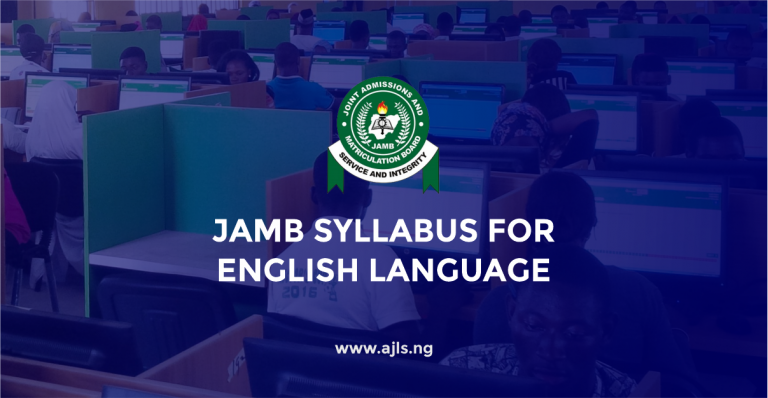 JAMB Syllabus For English Language