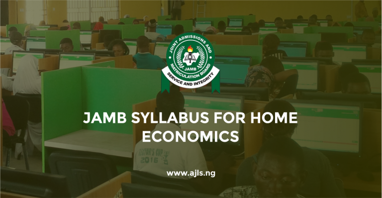 JAMB Syllabus for Home Economics