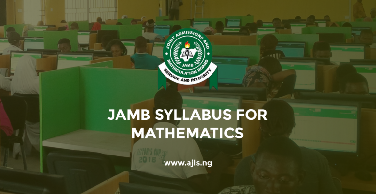 JAMB Syllabus for Mathematics